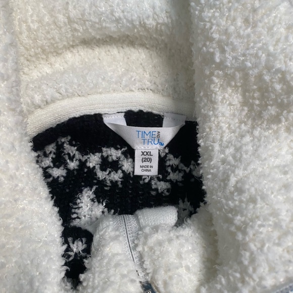Time & Tru Fuzzy half zip sweater- size xxl - Picture 8 of 8